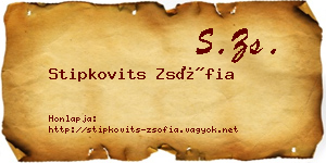 Stipkovits Zsófia névjegykártya